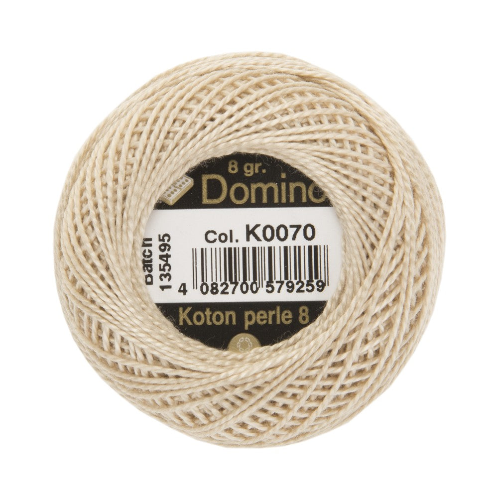 Domino Koton Perle 8gr Bej No:8 Nakış İpliği - K0070